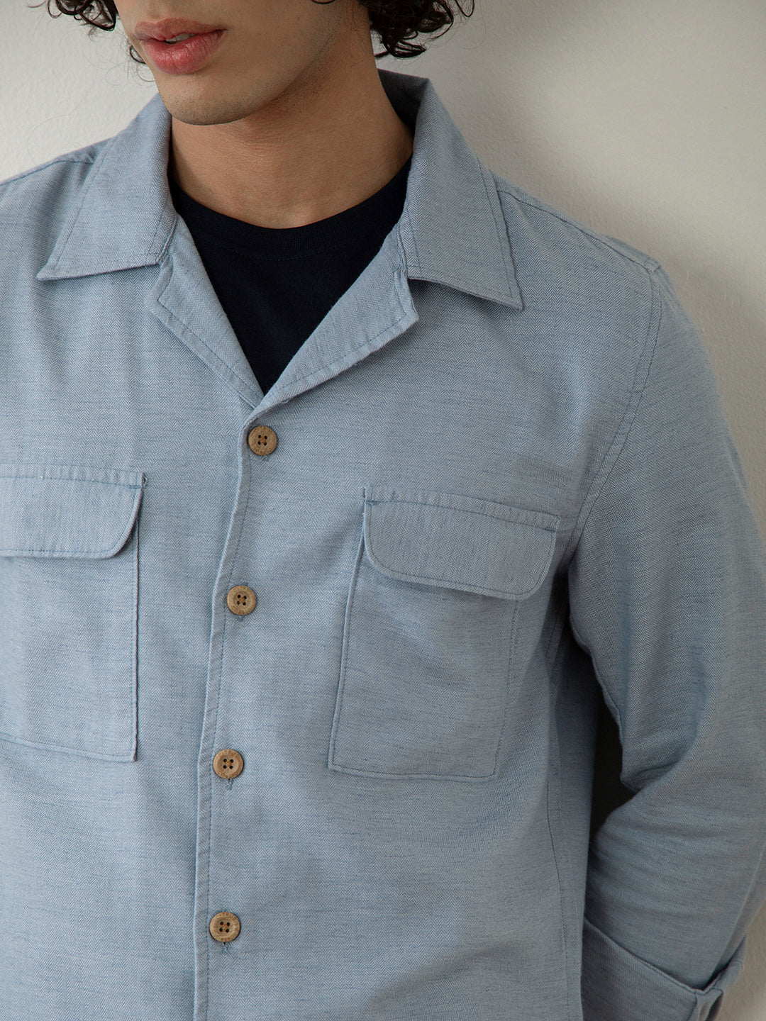 Blue Plain Summer Jacket