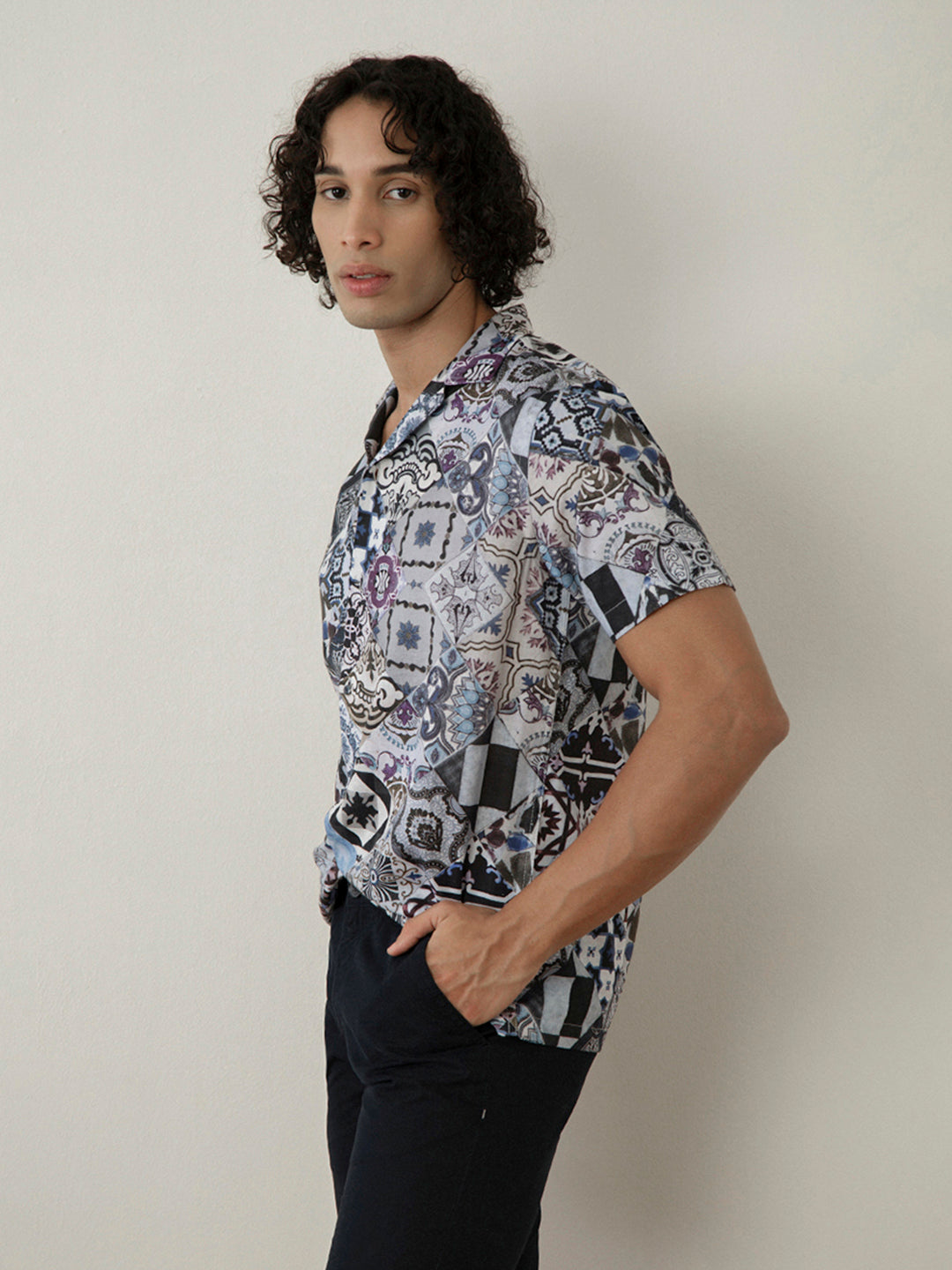 Blue Print Resort Shirt