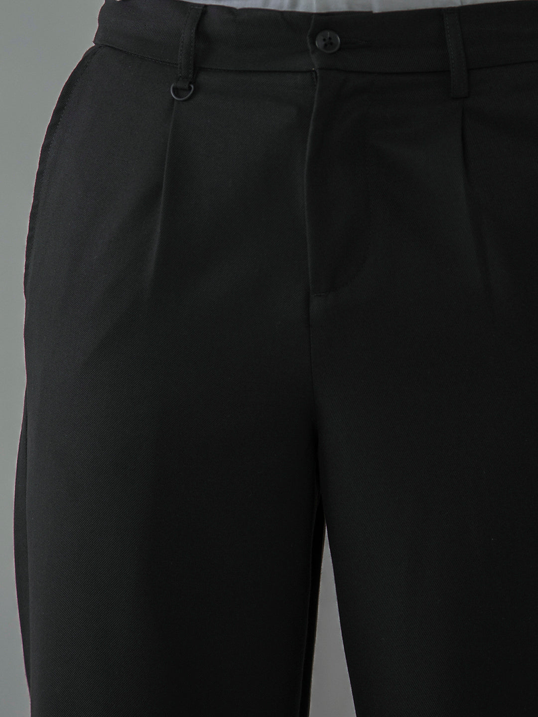 Black Plain Smart Trousers