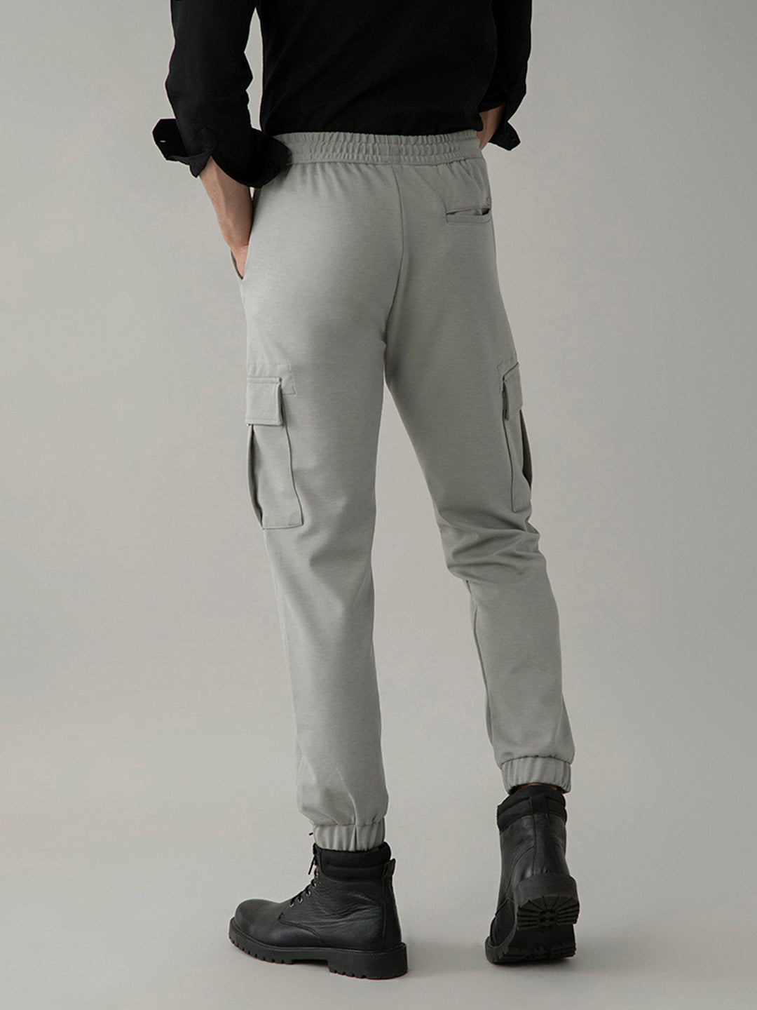 Sage Green Cotton Cargo Pants