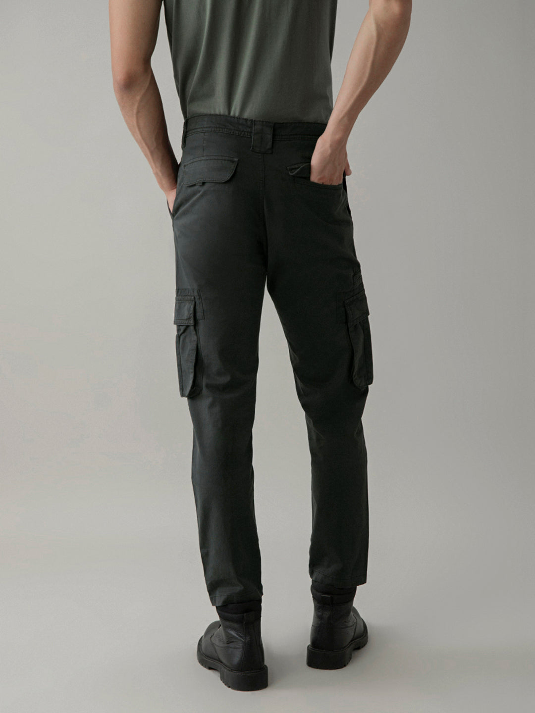 Grey Cargo Pants