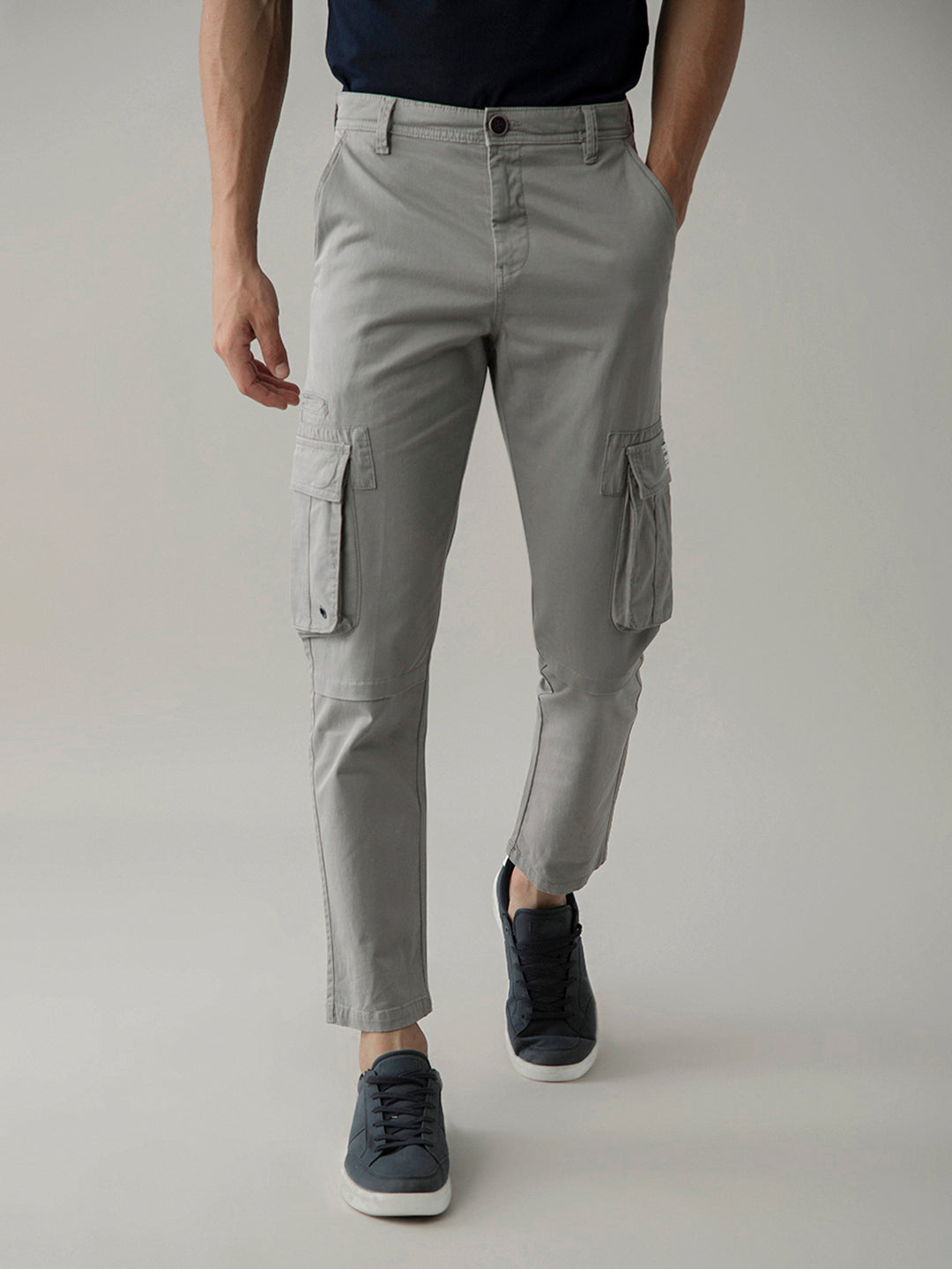 Grey Cargo Pants