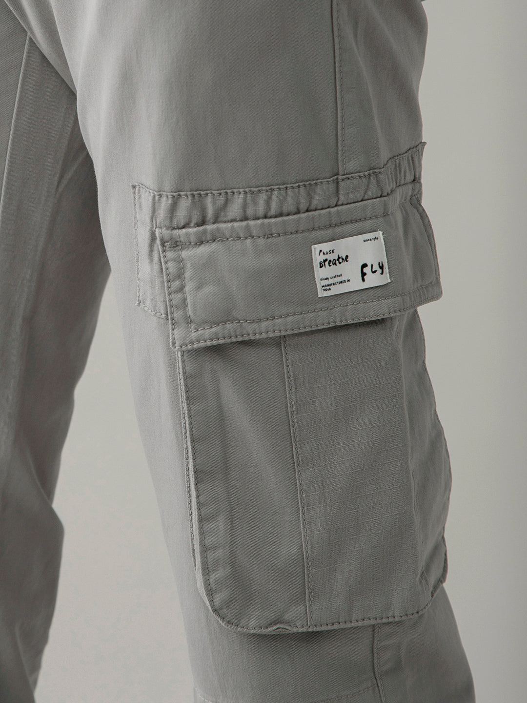 Grey Cargo Pants