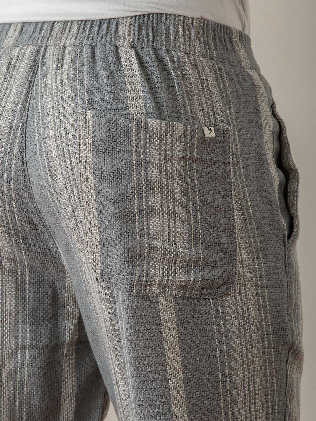 Grey Stripes Pants