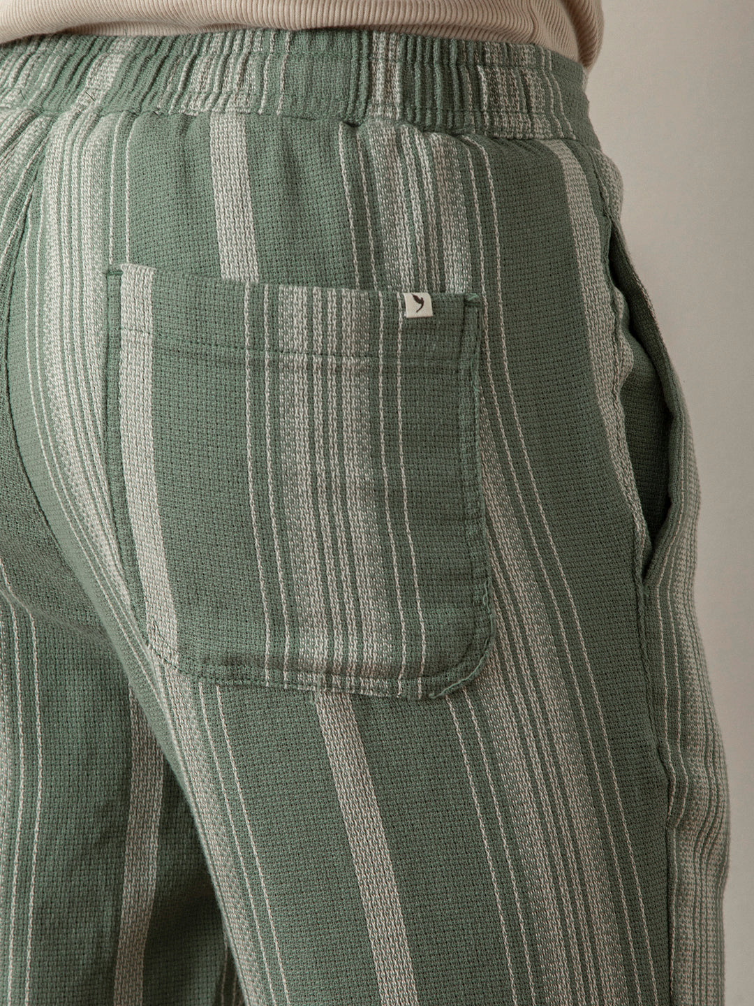 Green Stripes Pants