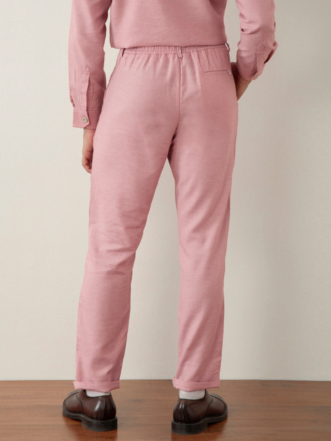 Pink Cotton Lightweight Pants